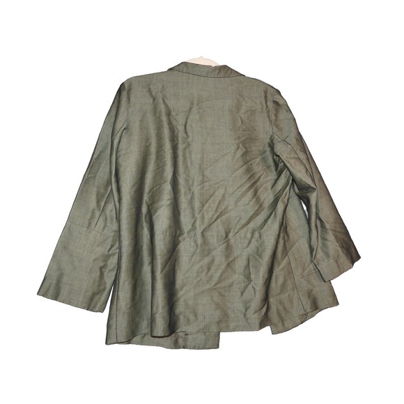 Sigrid Olsen Cardigan Medium Wool Blend Green Jacket - Picture 2 of 9